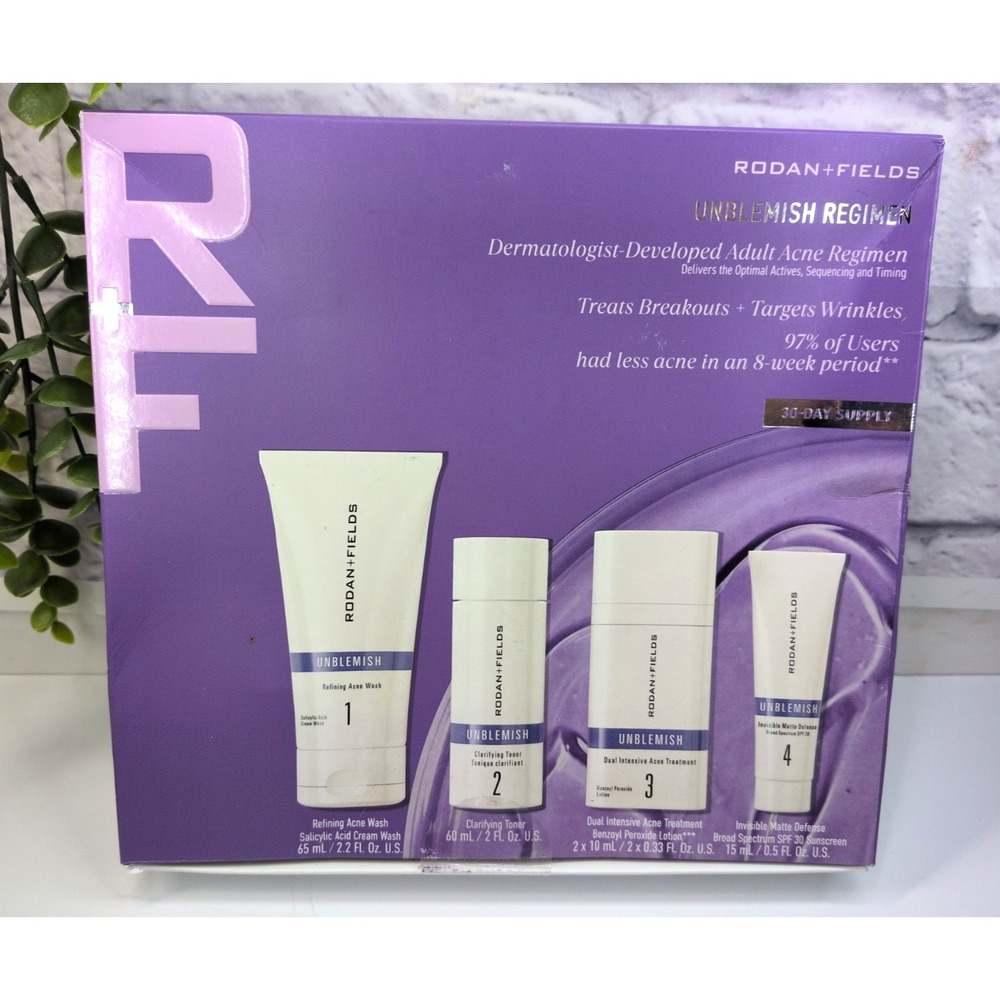 SEALED🌿Rodan + Fields Unblemish Regimen Intensive Acne Treatment Kit Day Supply